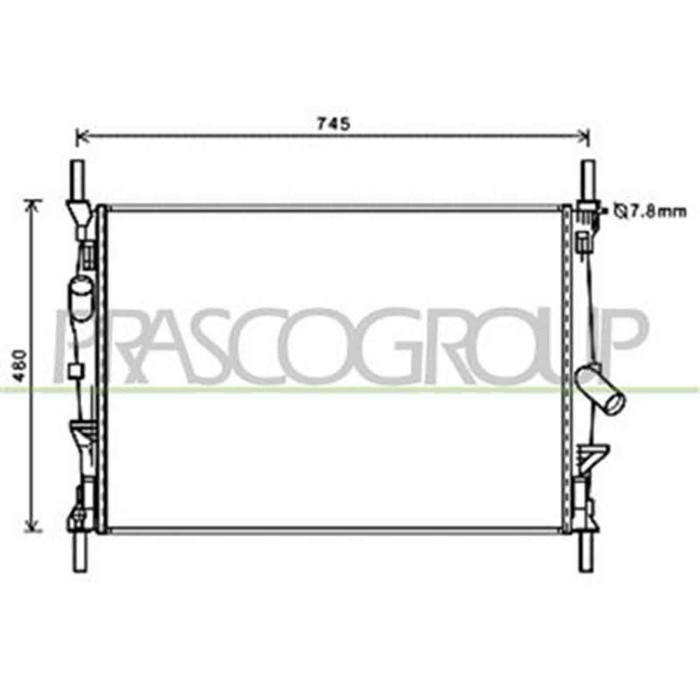 FD912R004_1.JPG Radiatore Per Ford Transit Dal 2006 Al 2013