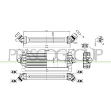 FD913N001_2.JPG Intercooler Per Ford Transit (ttg) Dal 2014 Al 2019