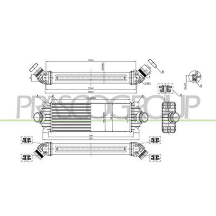 FD913N001_2.JPG Intercooler Per Ford Transit (ttg) Dal 2014 Al 2019