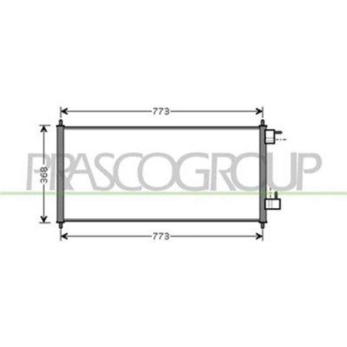 FD930C001_1.JPG Condensatore Per Ford Transit/tourneo - Connect Dal 2003 Al 2006