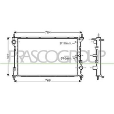 FD930R002_1.JPG Radiatore Per Ford Transit/tourneo - Connect Dal 2003 Al 2006
