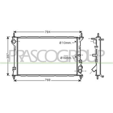 FD930R003_1.JPG Radiatore Per Ford Transit/tourneo - Connect Dal 2003 Al 2006