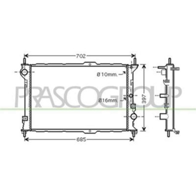 FD930R004_1.JPG Radiatore Per Ford Transit/tourneo - Connect Dal 2003 Al 2006