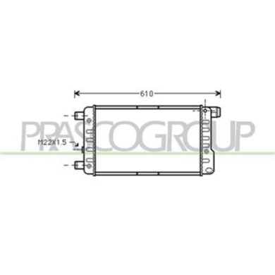 FT017R001_1.JPG Radiatore Per Fiat Cinquecento Dal 1992 Al 1998