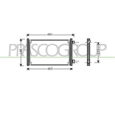 FT019C001_1.JPG Condensatore Per Fiat Seicento Dal 1998 Al 2000