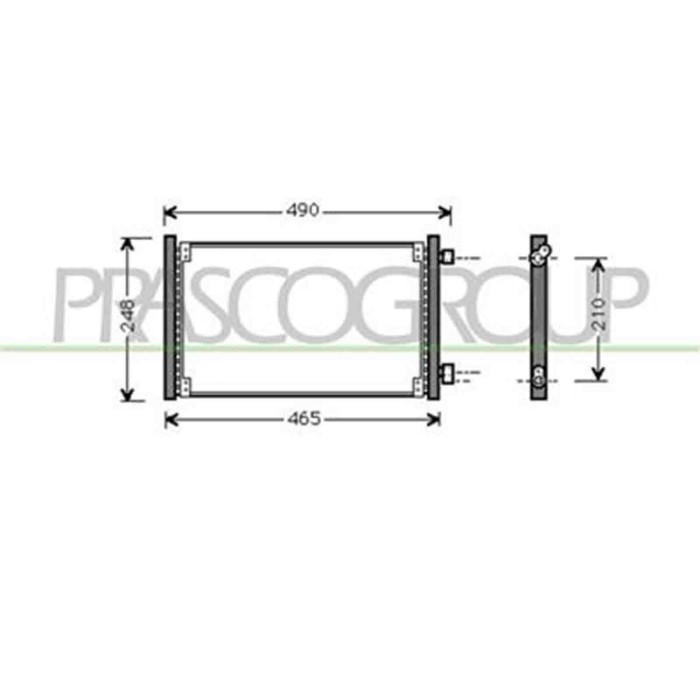 FT019C001_1.JPG Condensatore Per Fiat Seicento Dal 1998 Al 2000