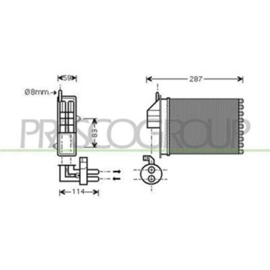 FT019H001_1.JPG Riscaldatore Per Fiat Seicento Dal 1998 Al 2000
