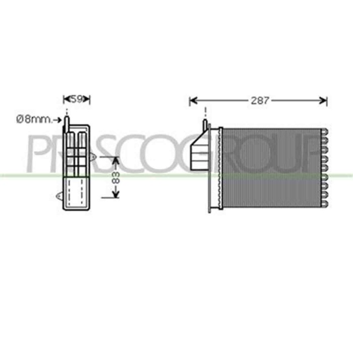 FT019H002_1.JPG Riscaldatore Per Fiat Seicento Dal 1998 Al 2000