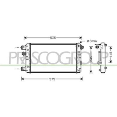 FT020R002_1.JPG Radiatore Per Fiat Seicento Dal 2000 Al 2010