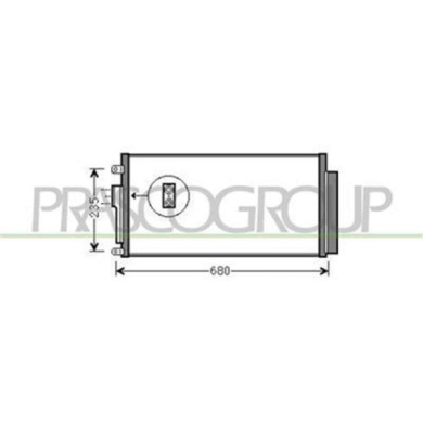 FT030C001_1.JPG Condensatore Per Fiat 500 Dal 2007 Al 2015