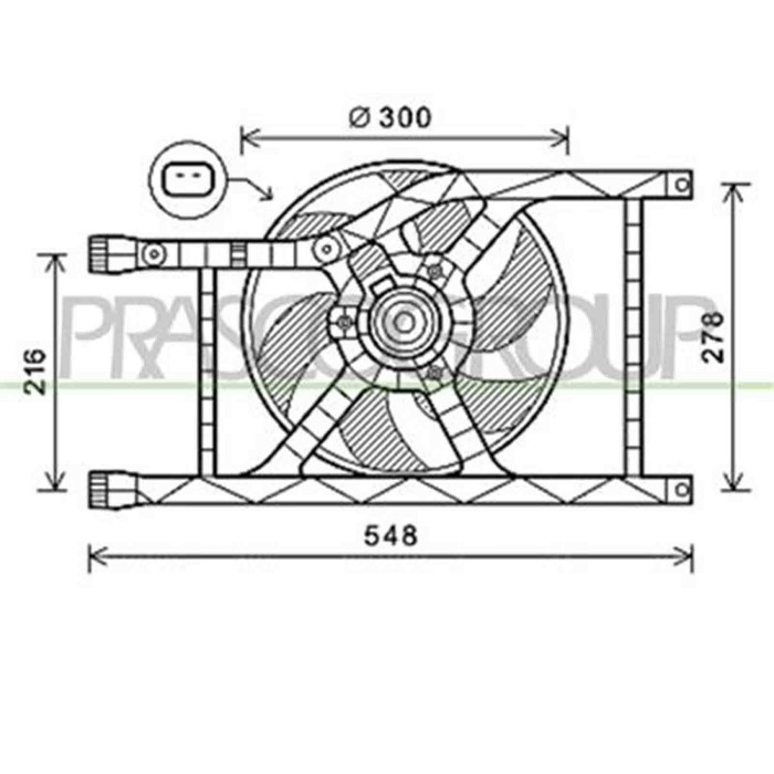 FT030F004_1.JPG Ventola Per Fiat 500 Dal 2007 Al 2015