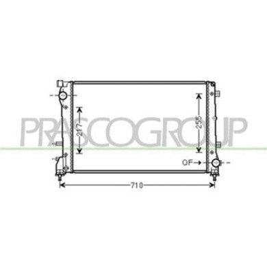 FT030R004_1.JPG Radiatore Per Fiat 500 Dal 2007 Al 2015