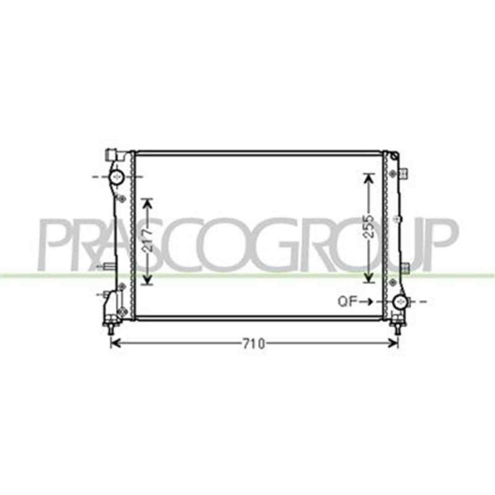 FT030R004_1.JPG Radiatore Per Fiat 500 Dal 2007 Al 2015