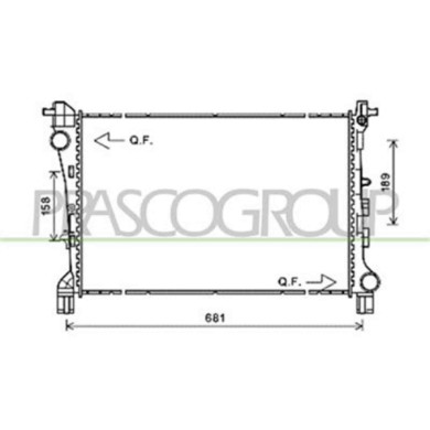 FT040R003_1.JPG Radiatore Per Fiat 500 L Dal 2012 Al 2017