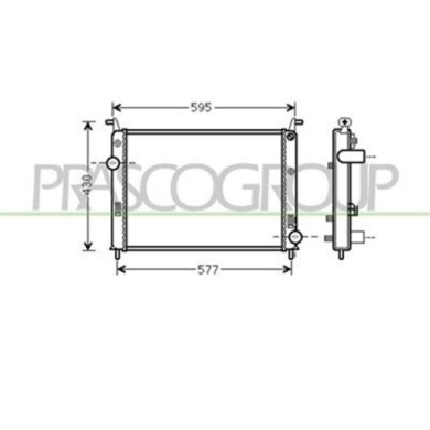 FT114R001_1.JPG Radiatore Per Fiat Palio - Albea - Strada Pick Up Dal 2005 Al 2012