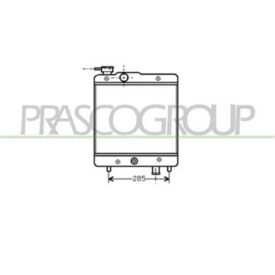 FT119R001_1.JPG Radiatore Per Fiat Panda Dal 1980 Al 1986