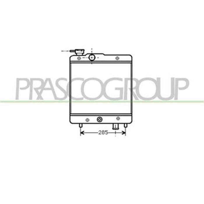 FT119R001_1.JPG Radiatore Per Fiat Panda Dal 1980 Al 1986