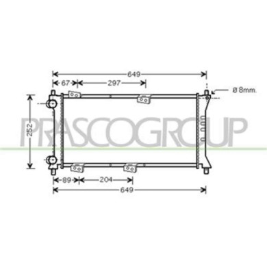 FT121R005_1.JPG Radiatore Per Fiat Panda Dal 1986 Al 2003