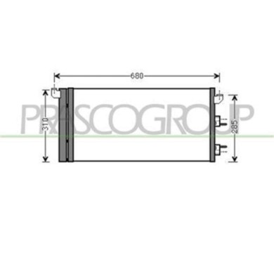 FT122C001_1.JPG Condensatore Per Fiat Panda Dal 2003 Al 2011