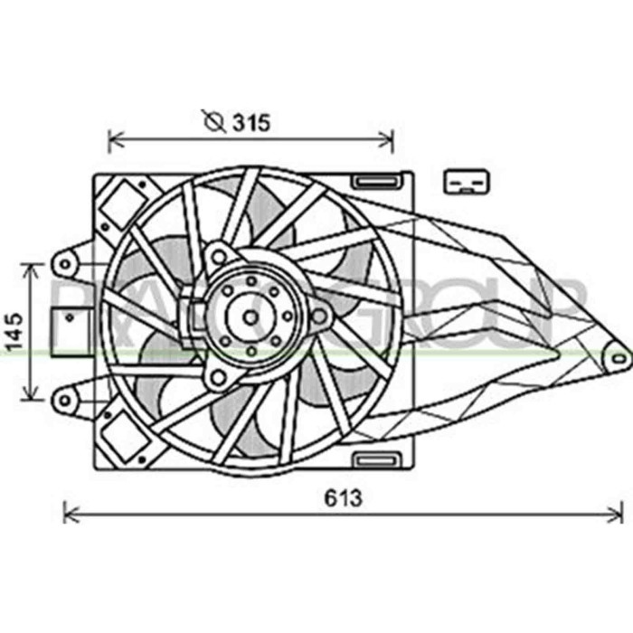 FT122F005_1.JPG Ventola Per Fiat Panda Dal 2003 Al 2011