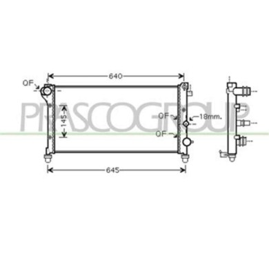 FT122R002_1.JPG Radiatore Per Fiat Panda Dal 2003 Al 2011