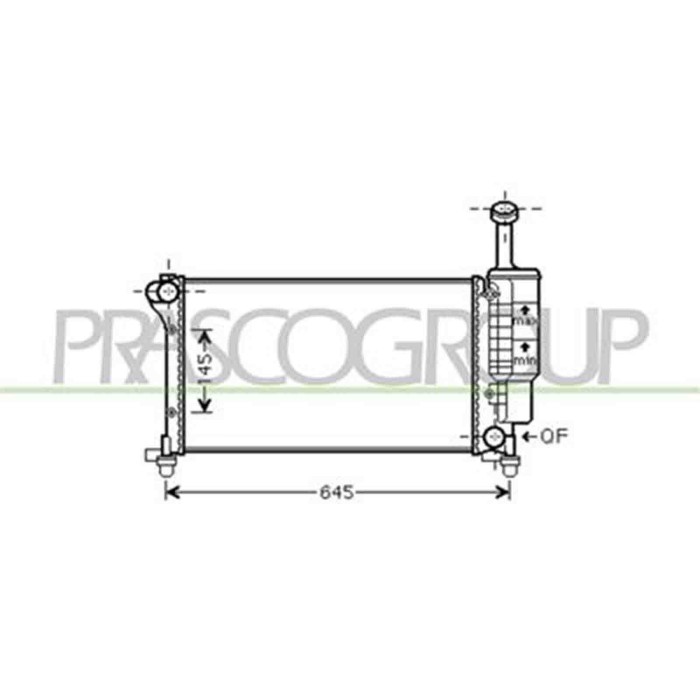 FT122R004_1.JPG Radiatore Per Fiat Panda Dal 2003 Al 2011