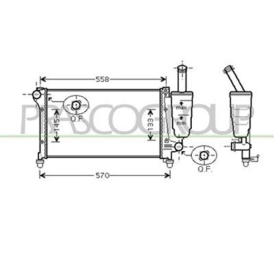 FT122R006_1.JPG Radiatore Per Fiat Panda Dal 2003 Al 2011