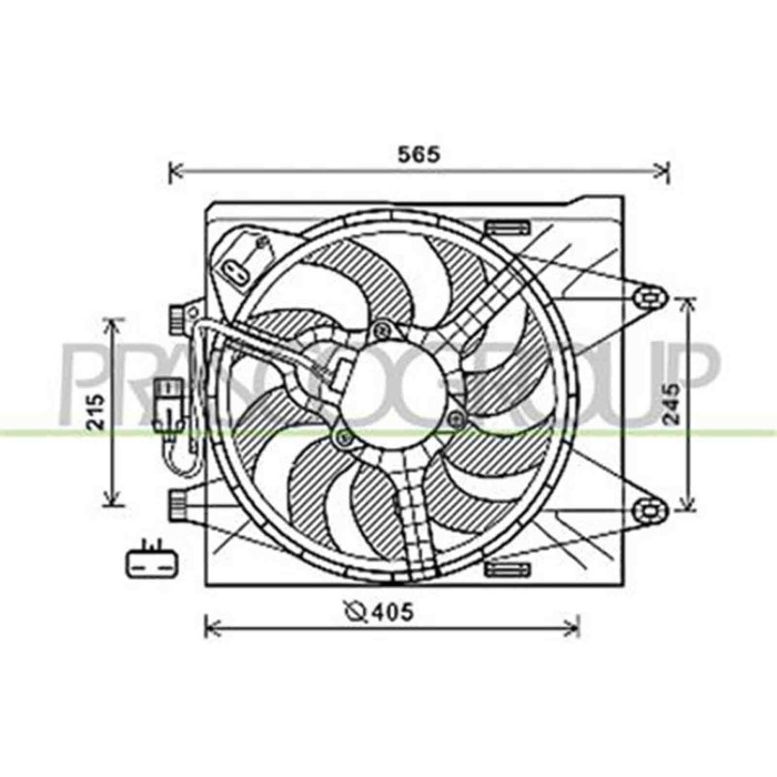 FT124F004_1.JPG Ventola Per Fiat Panda Dal 2012