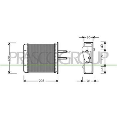 FT132H001_1.JPG Riscaldatore Per Fiat Punto Dal 1993 Al 1999