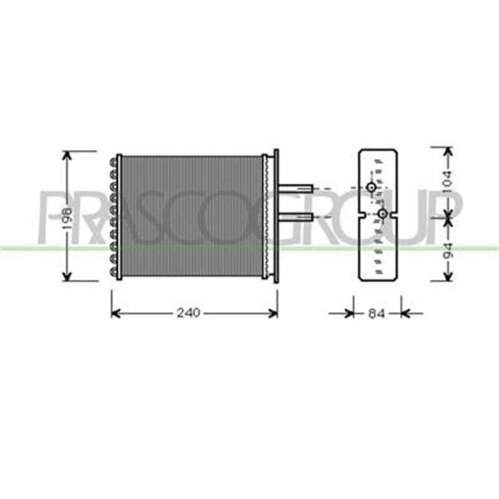FT132H002_1.JPG Riscaldatore Per Fiat Punto Dal 1993 Al 1999