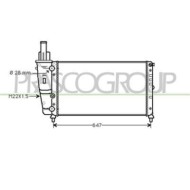 FT132R003_1.JPG Radiatore Per Fiat Punto Dal 1993 Al 1999