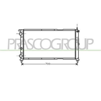 FT132R006_1.JPG Radiatore Per Fiat Punto Dal 1993 Al 1999