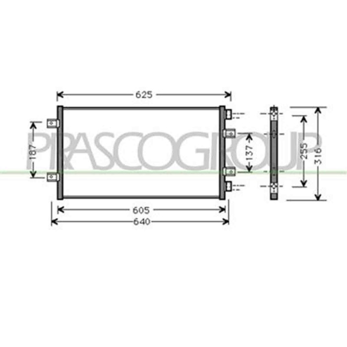 FT133C004_1.JPG Condensatore Per Fiat Punto Dal 1999 Al 2003
