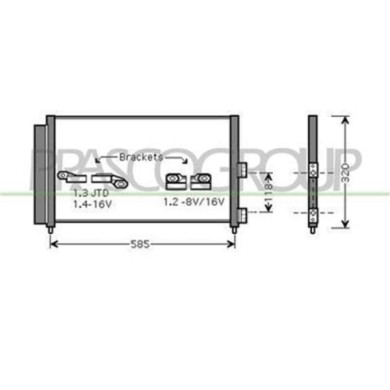 FT133C006_1.JPG Condensatore Per Fiat Punto Dal 1999 Al 2003