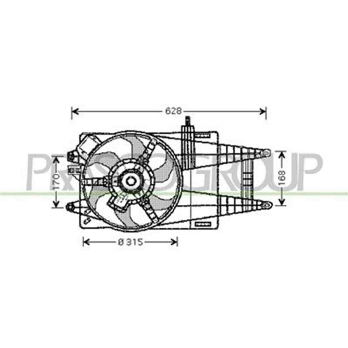 FT133F005_1.JPG Ventola Per Fiat Punto Dal 1999 Al 2003