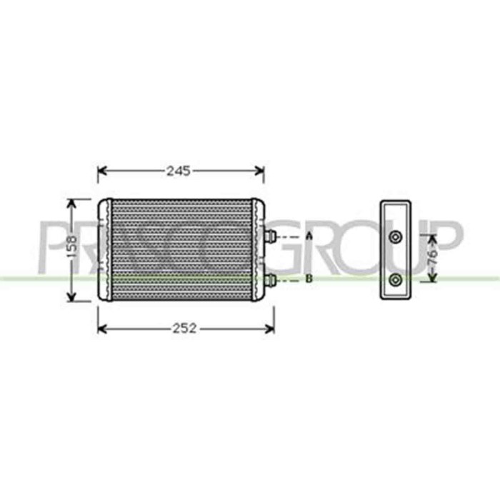 FT133H001_1.JPG Riscaldatore Per Fiat Punto Dal 1999 Al 2003