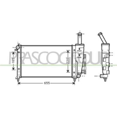 FT133R007_1.JPG Radiatore Per Fiat Punto Dal 1999 Al 2003