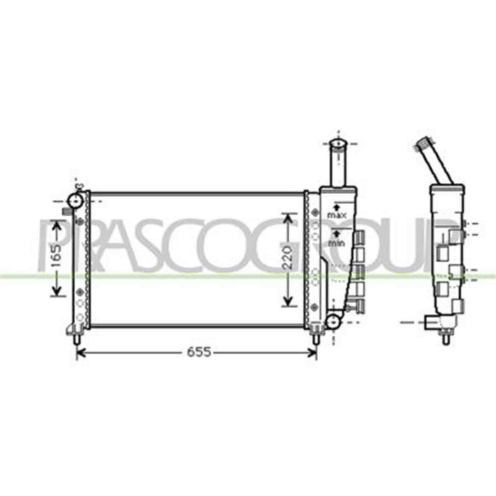 FT133R007_1.JPG Radiatore Per Fiat Punto Dal 1999 Al 2003