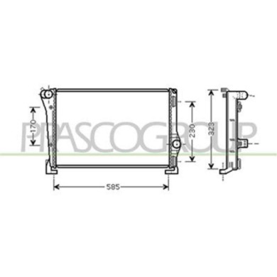 FT133R008_1.JPG Radiatore Per Fiat Punto Dal 1999 Al 2003
