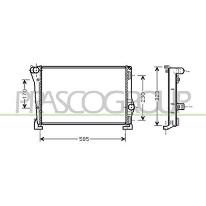 FT133R008_1.JPG Radiatore Per Fiat Punto Dal 1999 Al 2003