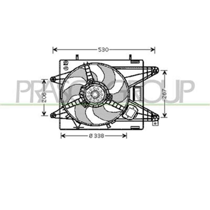FT137F001_1.JPG Ventola Per Fiat Bravo - Brava Dal 1995 Al 2002