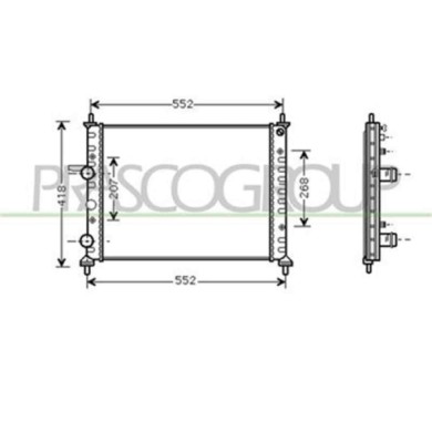 FT137R011_1.JPG Radiatore Per Fiat Bravo - Brava Dal 1995 Al 2002