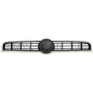 Griglia Radiatore Nera Con Cornice Argento Per Fiat Bravo Dal 2007 Al 2014