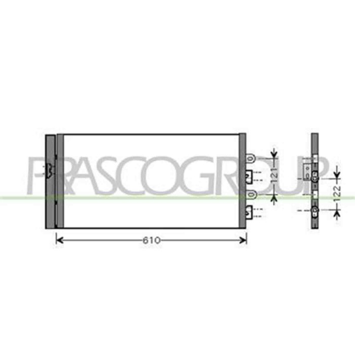 FT340C002_1.JPG Condensatore Per Fiat Punto Dal 2003 Al 2011