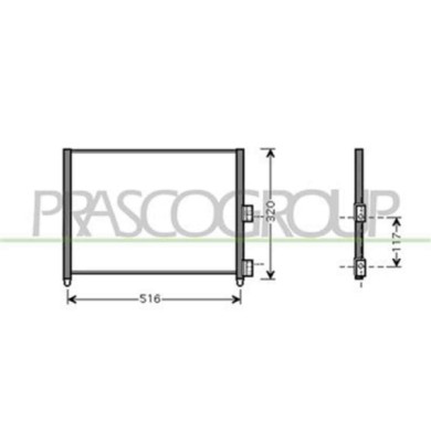 FT340C003_1.JPG Condensatore Per Fiat Punto Dal 2003 Al 2011