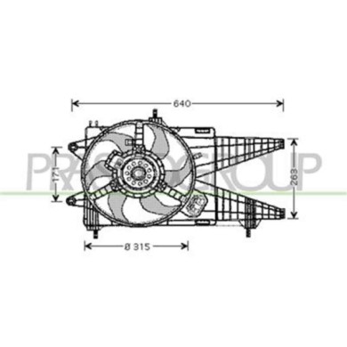 FT340F004_1.JPG Ventola Per Fiat Punto Dal 2003 Al 2011