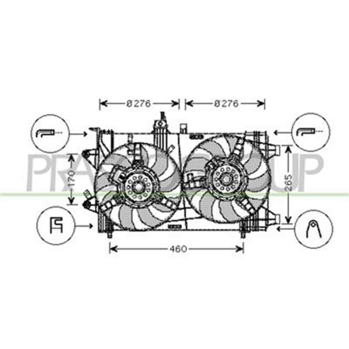 FT340F005_1.JPG Ventola Per Fiat Punto Dal 2003 Al 2011