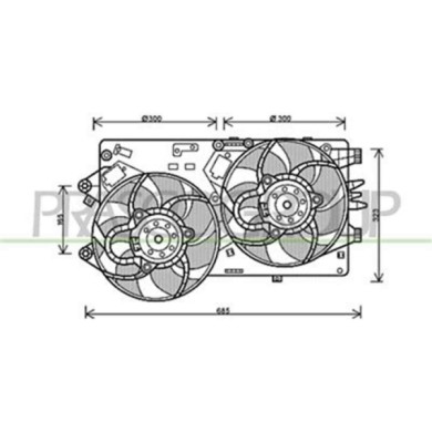 FT342F007_1.JPG Ventola Per Fiat Grande Punto Dal 2005 Al 2009