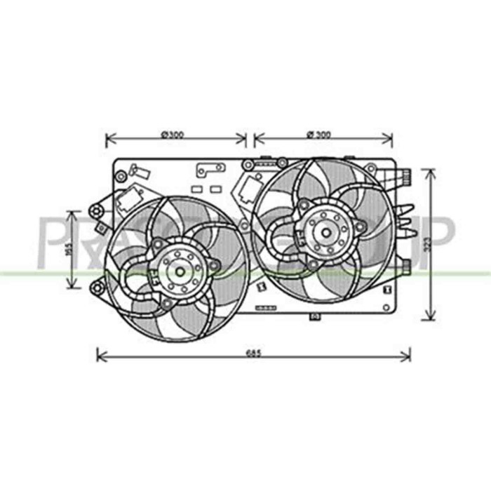 FT342F007_1.JPG Ventola Per Fiat Grande Punto Dal 2005 Al 2009