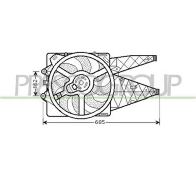 FT342F009_1.JPG Ventola Per Alfa Romeo Mito Dal 2008 Al 2016